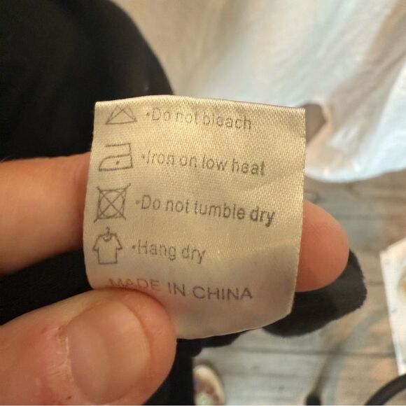 NWOT Weaczzy Tee Shirt Dress Short Sleeve Pockets 2XL V Neck Comfy Casual Black - Picture 6 of 9